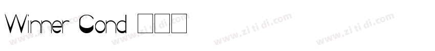 Winner Cond字体转换